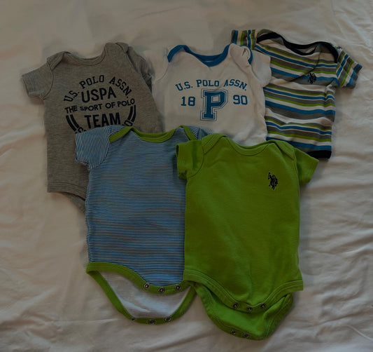 U.S. Polo onesies, Kids 3 Month (0-3M)