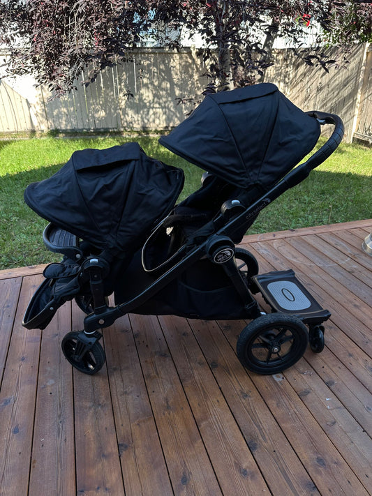 Baby Jogger City Select Double Stroller – All Black