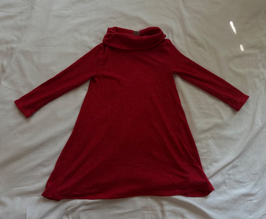 Red long sleeve dress, Kids 4/4T