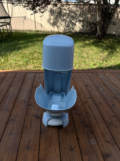Light blue diaper genie complete