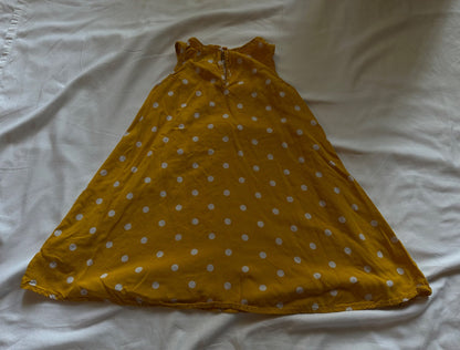 Yellow polka dot dress, Kids 5/5T
