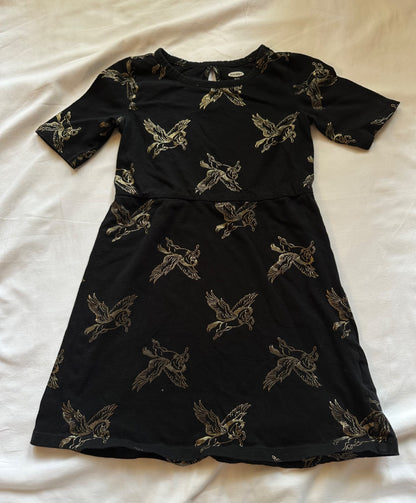 Black dress with gold Pegasus horses, Kids 5/5T