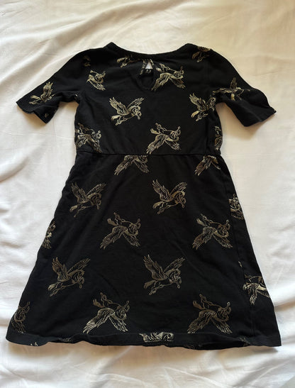 Black dress with gold Pegasus horses, Kids 5/5T