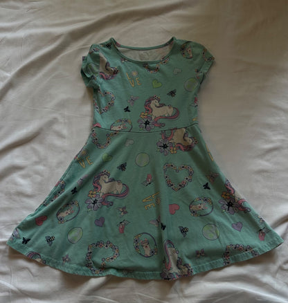 Colorful horse skater dress, Kids 5/5T
