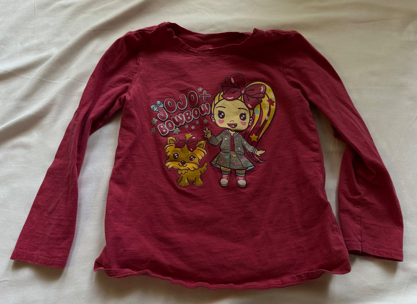 Jojo and Bowbow pink shirt, Kids 5/5T