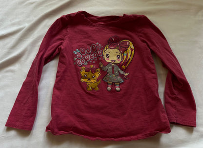 Jojo and Bowbow pink shirt, Kids 5/5T