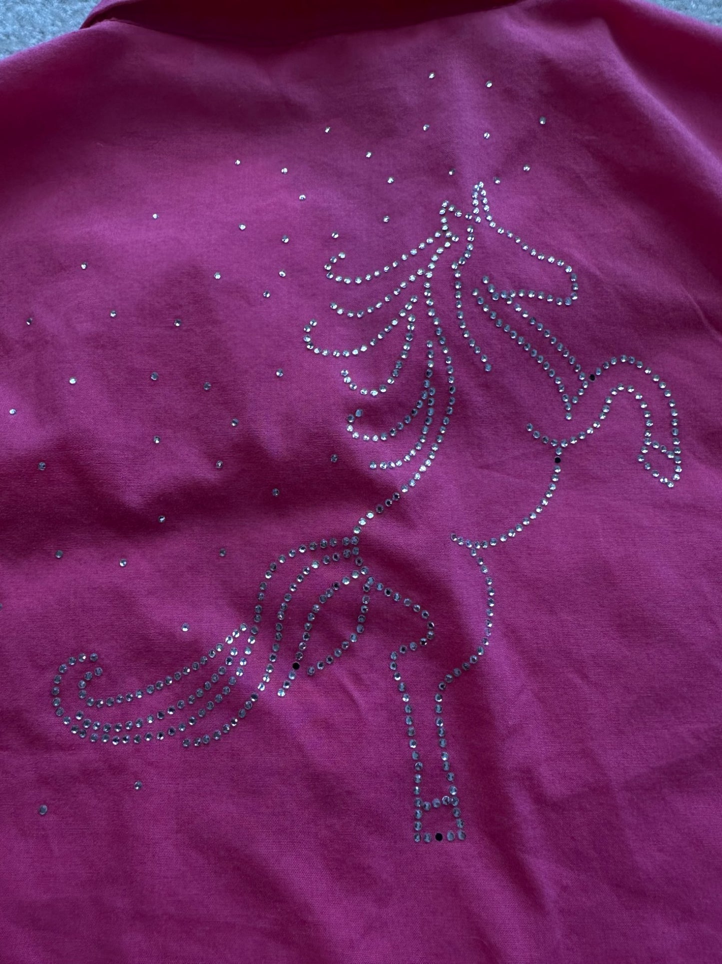 Girls pink western shirt, Kids 6/6X