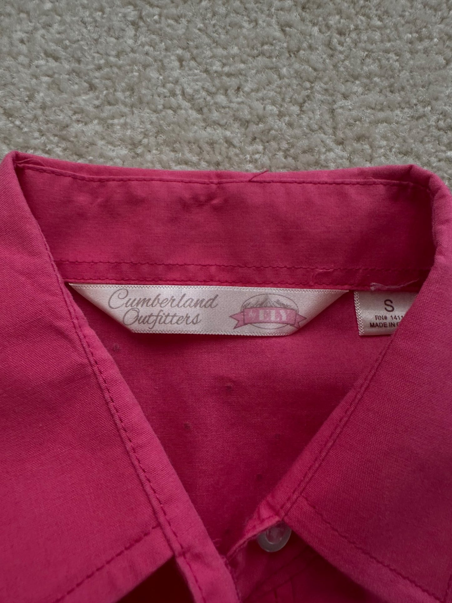 Girls pink western shirt, Kids 6/6X