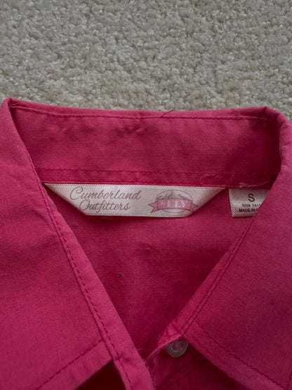 Girls pink western shirt, Kids 6/6X