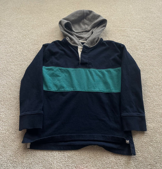 Old navy blue/green sweater with hood, Kids 8