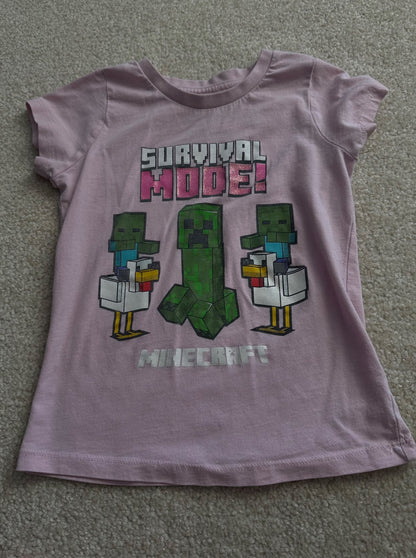 Girls Minecraft tops, Kids 6/6X