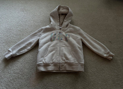 Gap thick zip up hoodie , Kids 6/6X