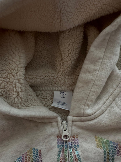Gap thick zip up hoodie , Kids 6/6X