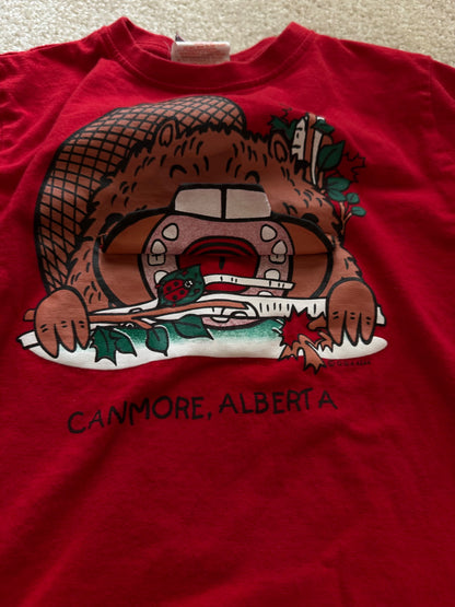 Red beaver shirt, Kids 6/6X