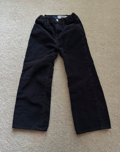 Old Navy black cord pants , Kids 8
