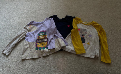 Girls long sleeved shirt bundle size 4, Kids 4/4T
