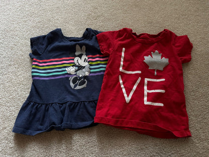 Girls short sleeve shirts, Kids 4/4T