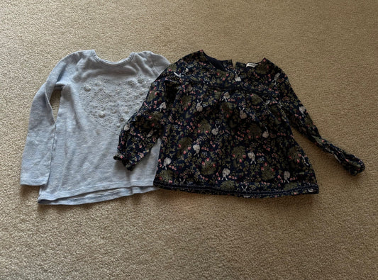 Girls long sleeve shirts, Kids 4/4T