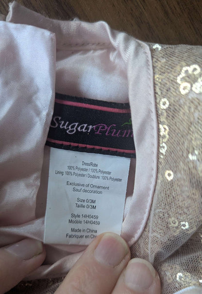 Sugar Plum Baby Girl Holiday Dress 0-3 Months, Kids 3 Month (0-3M)