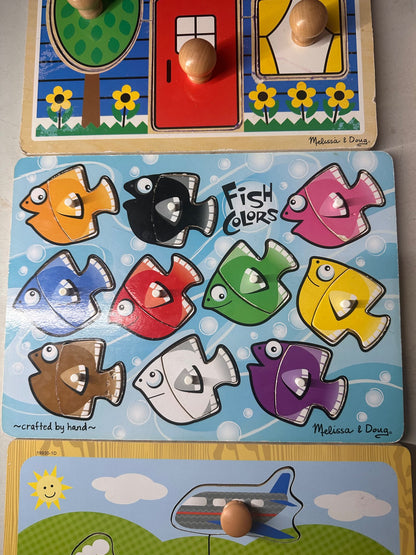 Wooden puzzle lot