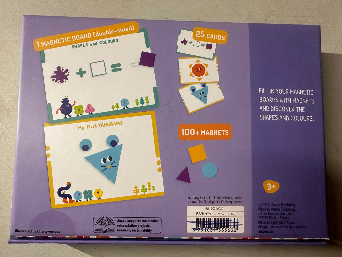 My first magnet box - shapes 3+