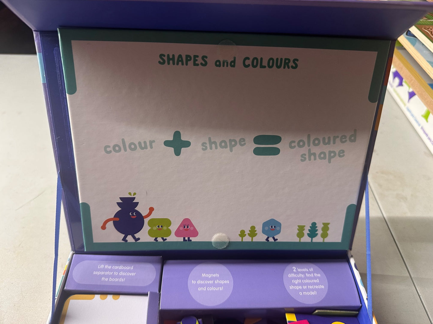 My first magnet box - shapes 3+