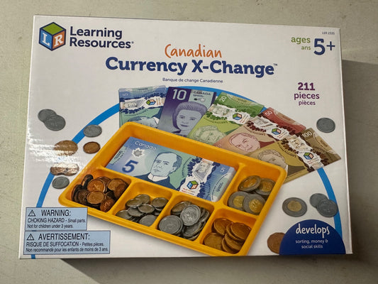Canadian currency play money