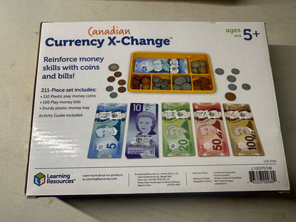 Canadian currency play money