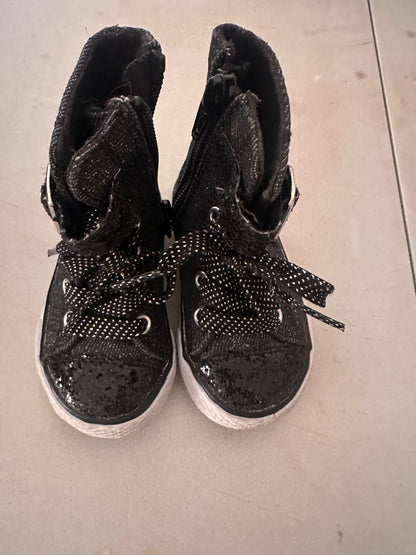Glittery high top runners size 4, Shoes 4 (Baby: 0-12 mth)