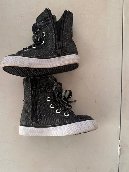 Glittery high top runners size 4, Shoes 4 (Baby: 0-12 mth)