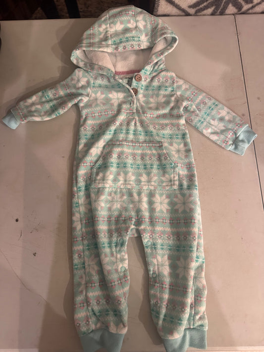 Cosy fleece romper, size 9mo, Kids 9 Month (6-9M)