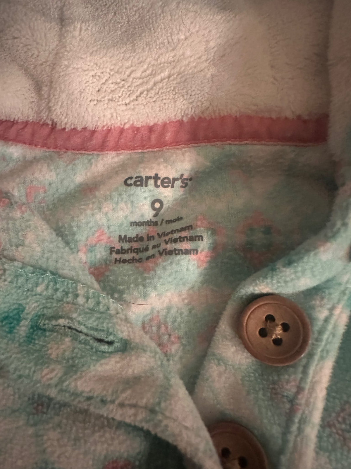 Cosy fleece romper, size 9mo, Kids 9 Month (6-9M)