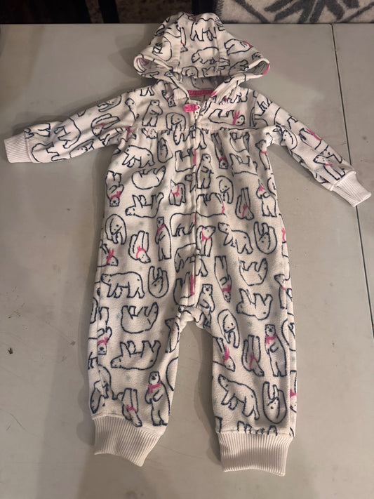 Cosy fleece romper, size 6mo, Kids 6 Month (3-6M)