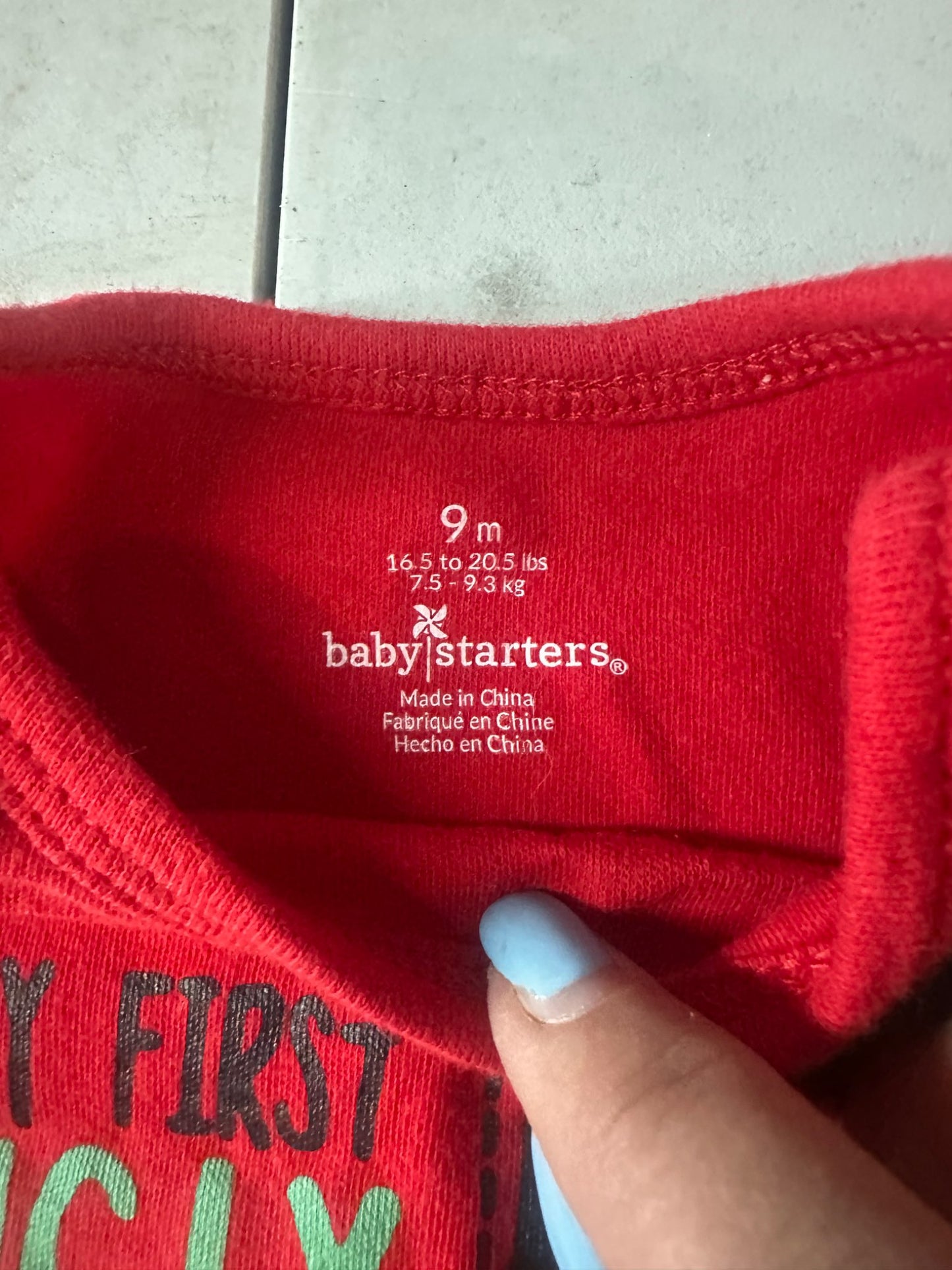 My first ugly sweater onesie size 9mo, Kids 9 Month (6-9M)