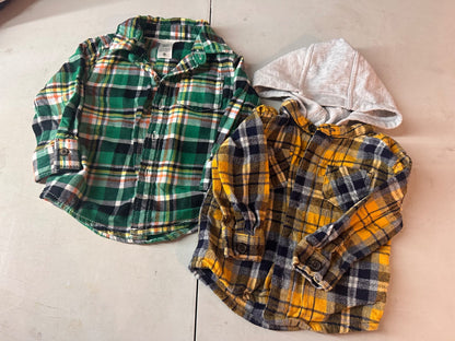 Flannel shirts size 6-9mo, Kids 9 Month (6-9M)
