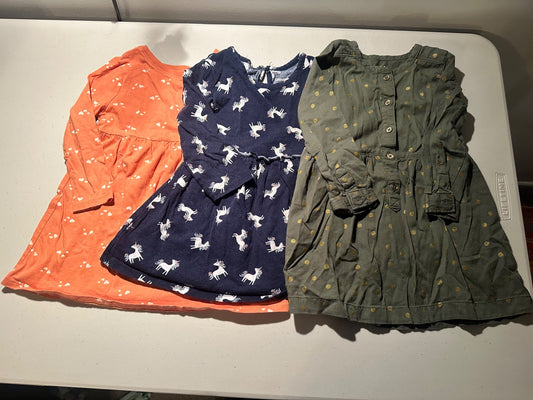 Long sleeve dress lot 2T, Kids 2T
