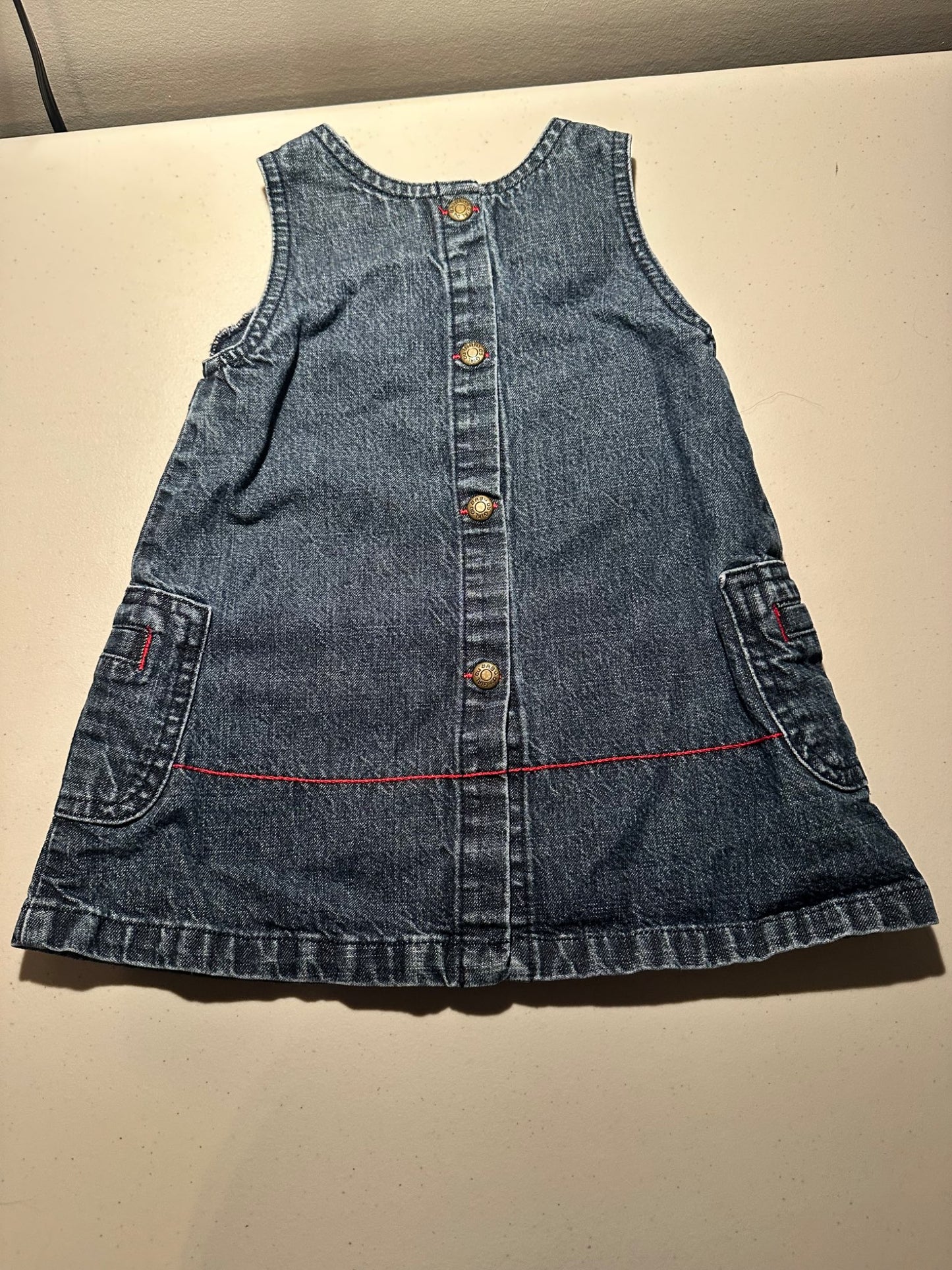 Embroidered jean dress 9-12mo, Kids 12 Month (9-12M)