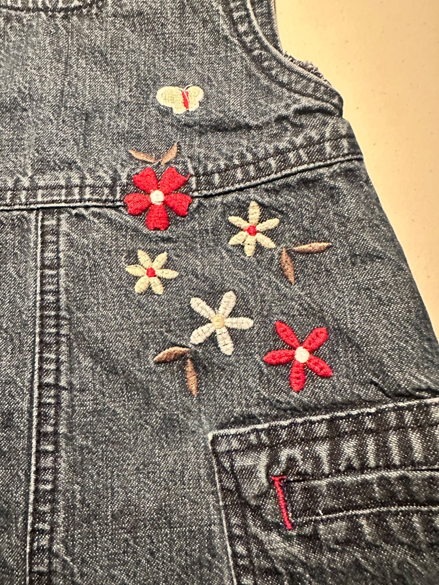 Embroidered jean dress 9-12mo, Kids 12 Month (9-12M)