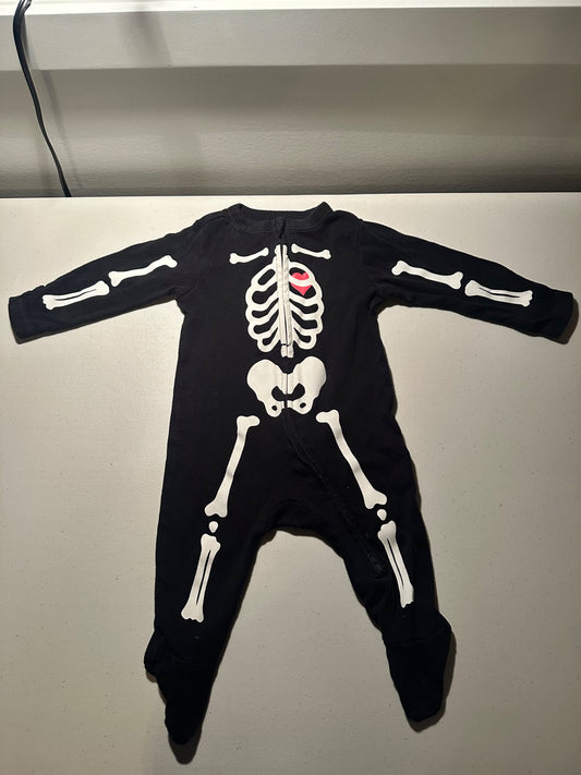 Skeleton pjs 3-6mo, Kids 6 Month (3-6M)