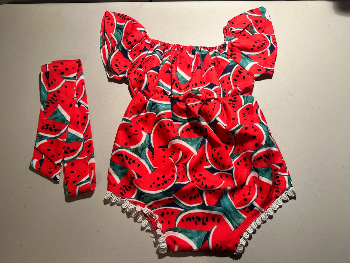 Watermelon Romper 12-18mo, Kids 24 Month (18-24M)