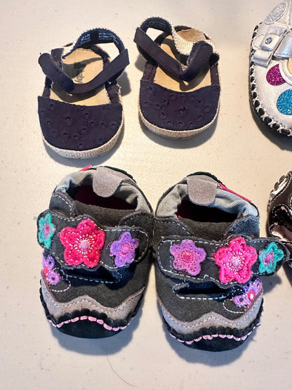 Baby girl show lot 0-3mo, Shoes 0 (Baby: 0-12 mth)