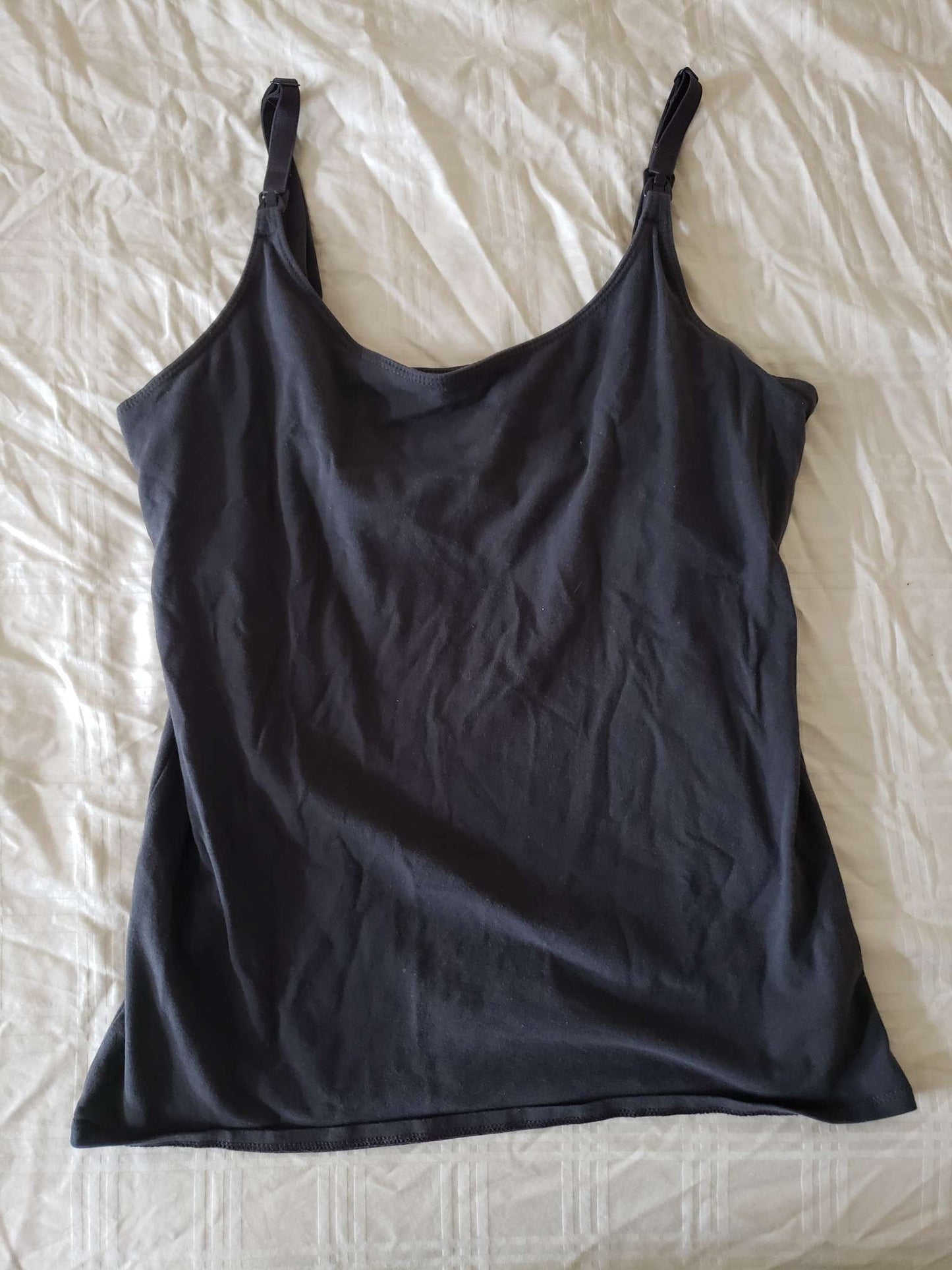 Old Navy Nursing Tank - Charcoal, Maternity M (8-10)
