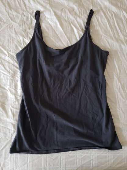 Old Navy Nursing Tank - Charcoal, Maternity M (8-10)