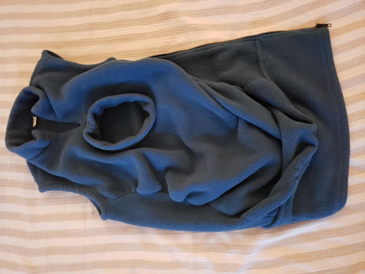 Navy Blue Baby-wearing Fleece Vest