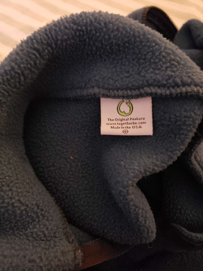Navy Blue Baby-wearing Fleece Vest