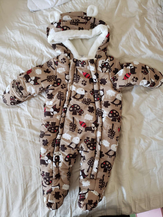 Forest themed bunting suit, Kids 3 Month (0-3M)