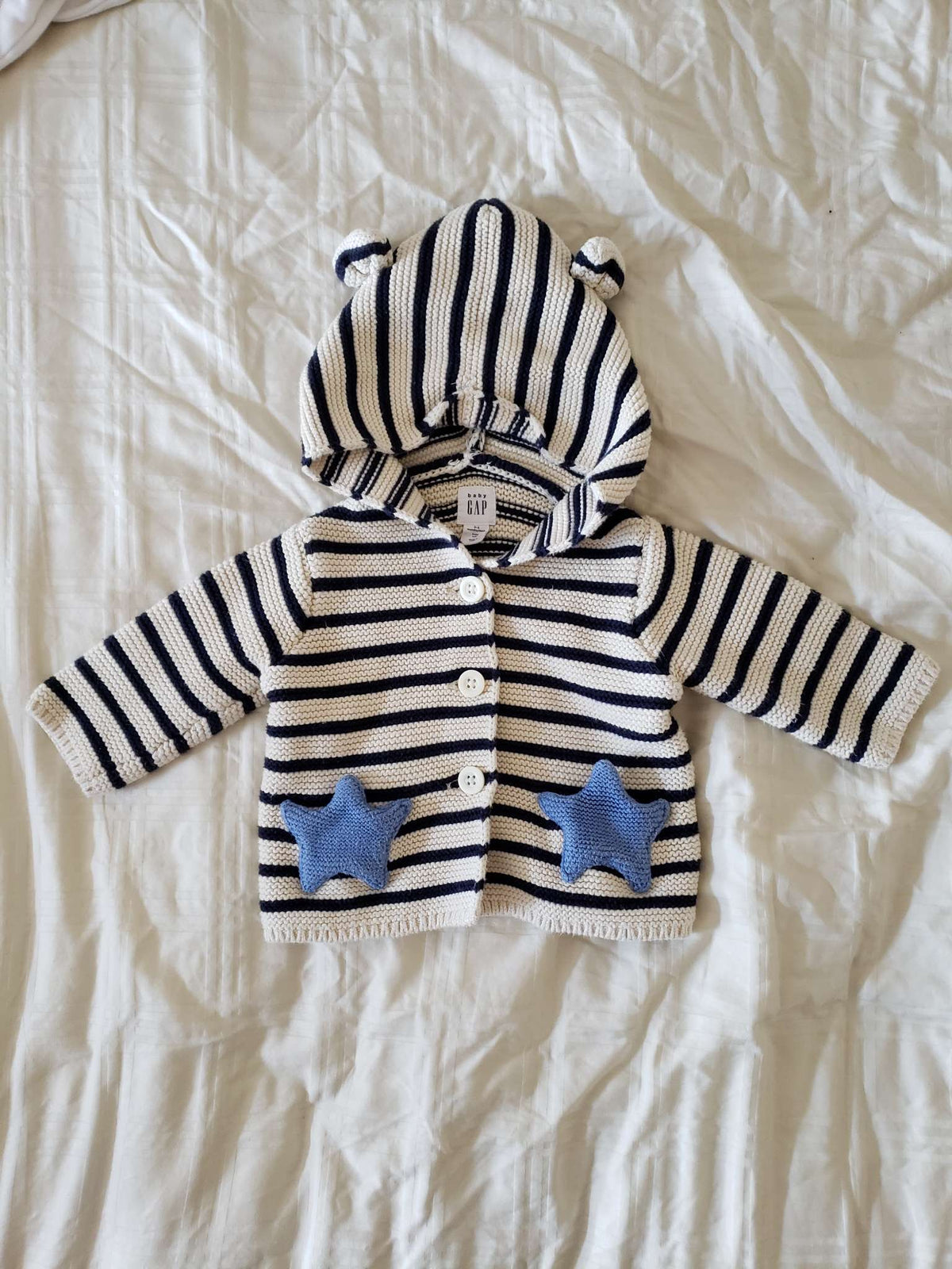 Cotton Beach Themed Hoodie, Kids 3 Month (0-3M)