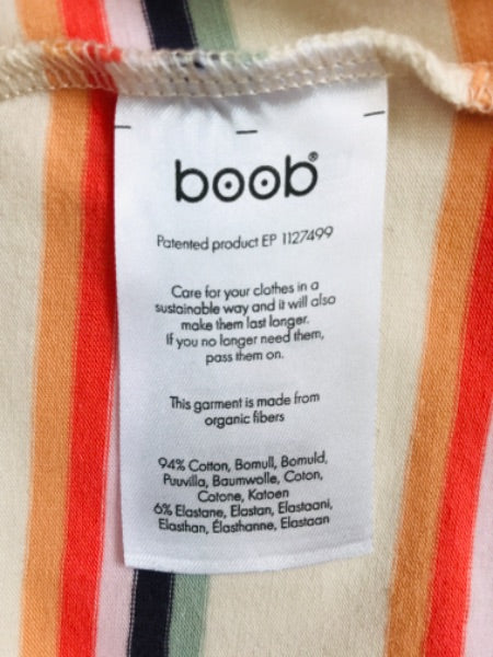 Boob Design Retro Stripe Nursing Tee, Maternity S (4-6)