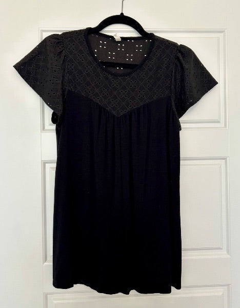 Pinkblush black maternity top size small, Maternity S (4-6)