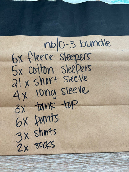 NB-3m bundle (50pcs), Kids 3 Month (0-3M)